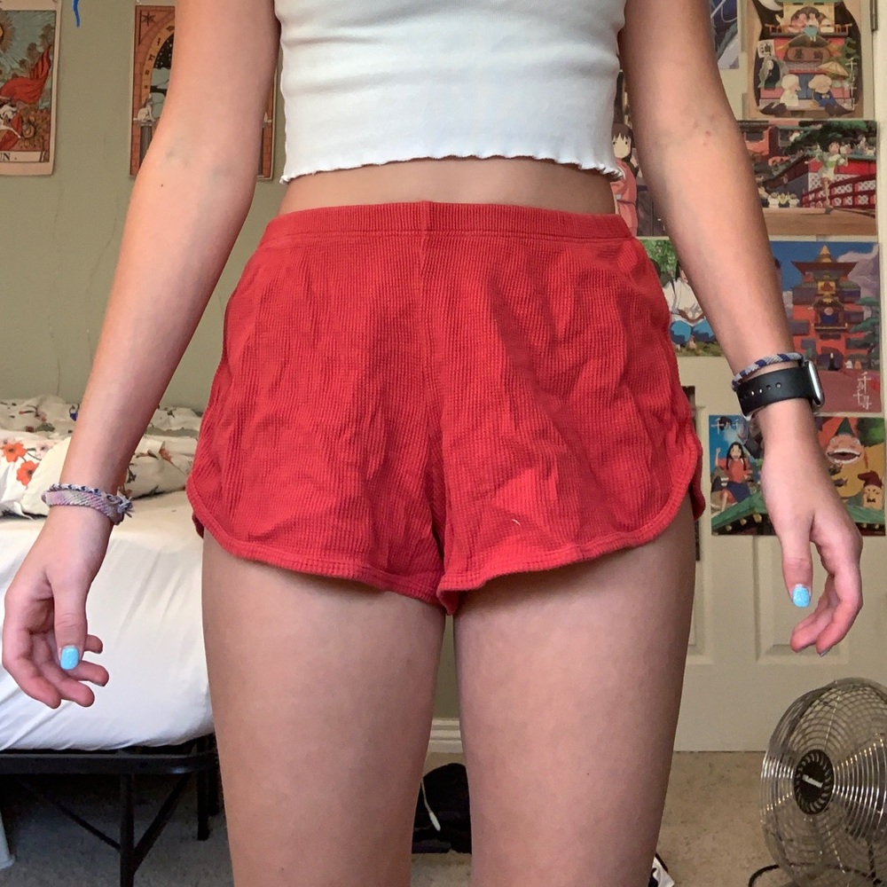 red brandy melville shorts